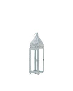 SMALL SILVER MOROCCAN STYLE LANTERN